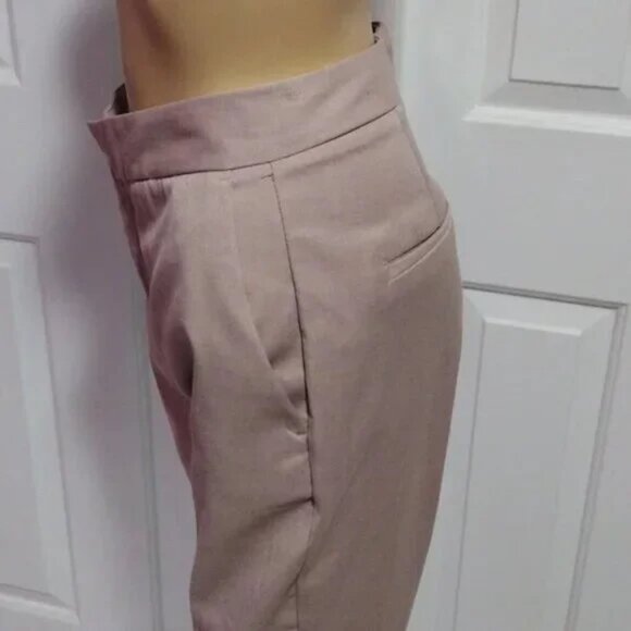 Zara Mauve Cropped Ankle Pants Size 4 NWT - Picture 5 of 7
